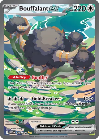 Bouffalant ex (White Flare 170/086)